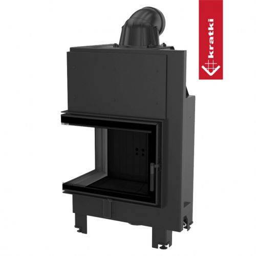 Топка Kratki PRO MBZ/L/BS/SG угловое гнутое стекло слева