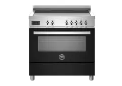 Варочный центр Bertazzoni, 5 индукционных зон, многофункциональный электрический шкаф, 90 см, черный
