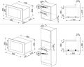 Встраиваемая микроволновая печь Smeg FMI120B3