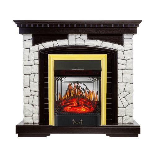 Каминокомплект Royal Flame Glasgow с очагом Majestic FX M Brass