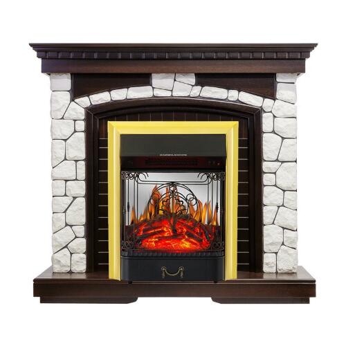 Каминокомплект Royal Flame Glasgow с очагом Majestic FX M Brass