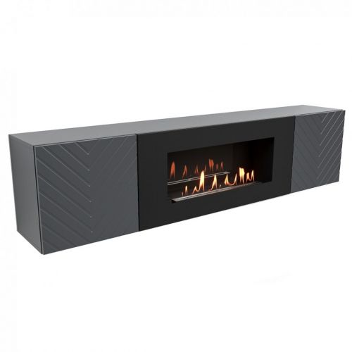 Тумба с биокамином Firelight BFP-P1700V графит