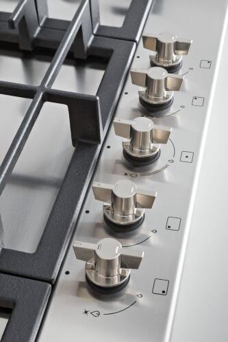 Встраиваемая газовая варочная панель Bertazzoni, конфорка dual wok в центре, 90 см, нержавеющая сталь