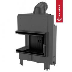 Топка Kratki PRO MBM/L/BS/SG угловое гнутое стекло слева