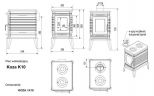 Чугунная печь Kratki Koza/K10