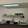Белая потолочная вытяжка FALMEC NUVOLA ISOLA 90 WH 90 см со стеклом без мотора
