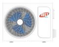 Сплит-система Just Aircon JAC-24HPSA/CGS/JACO-24HPSA/CGS Silvery