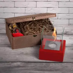 Подарочный набор SteelHeat PREMIUM BOX GLORIA красный + деревянная коробка + стартовый комплект