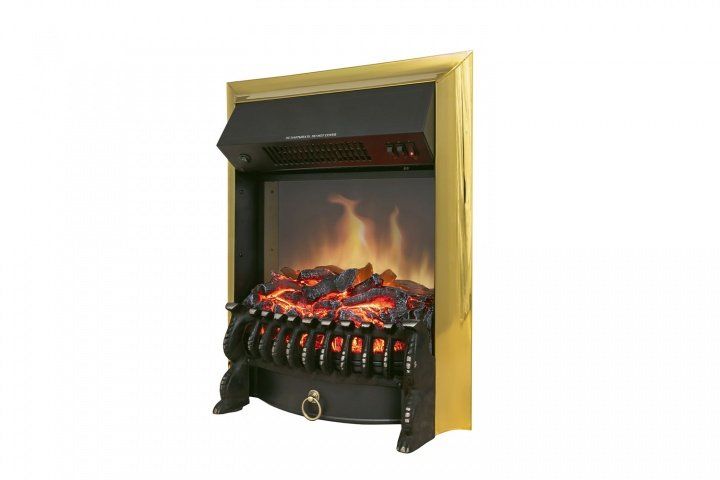 Каминокомплект Royal Flame Dublin с очагом Fobos FX M Brass орех каньон
