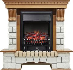 Каминокомплект Royal Flame Pierre Luxe с очагом Fobos FX Black