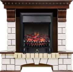 Каминокомплект Royal Flame Pierre Luxe с очагом Fobos FX Black