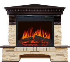 Каминокомплект Royal Flame Pierre Luxe сланец угловой c очагом Jupiter FX New