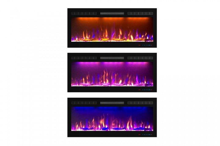 Каминокомплект Royal Flame Lindos с очагом Crystal 40 RF белый с черным