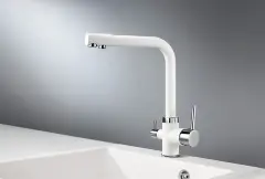 Кухонный смеситель GEOS WHITE