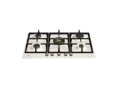 Встраиваемая газовая варочная панель Bertazzoni, 75 см, слоновая кость/медь