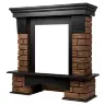 Портал Firelight Forte Wood Classic камень темный/шпон венге