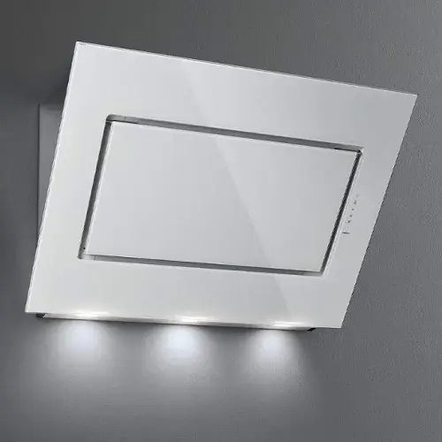 Белая настенная вытяжка FALMEC QUASAR GLASS WHITE 1200 мм со стеклом
