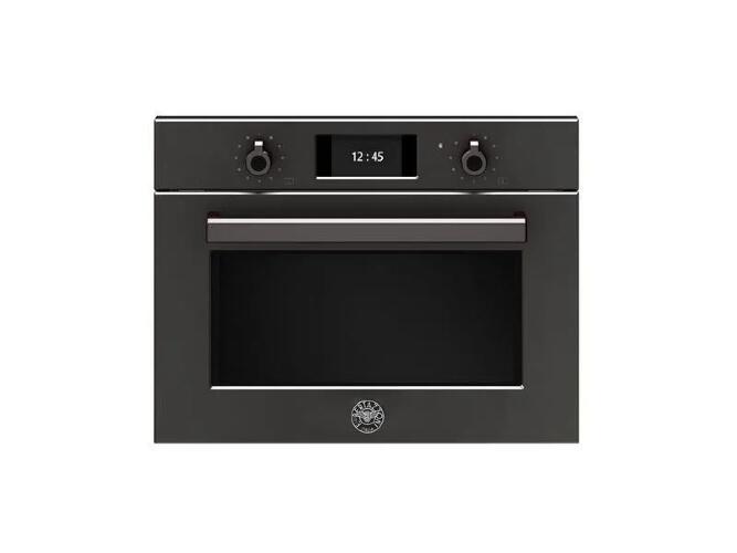 Компактный духовой шкаф Bertazzoni Professional, комбинированный с микроволновой печью, 60x45 см, карбонио
