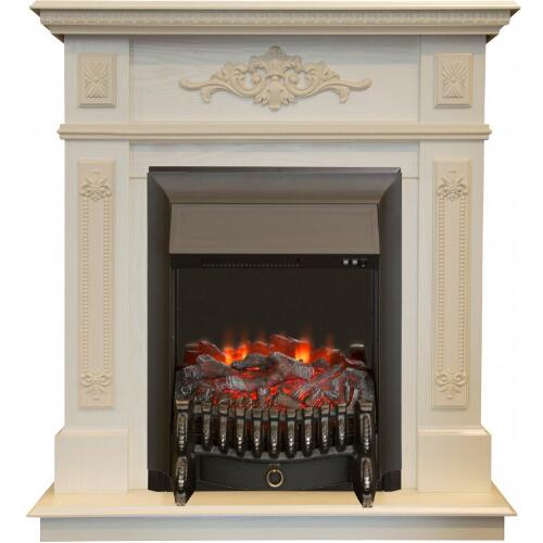 Каминокомплект RealFlame Lilian STD/EUG WT с очагом Fobos Lux Black S