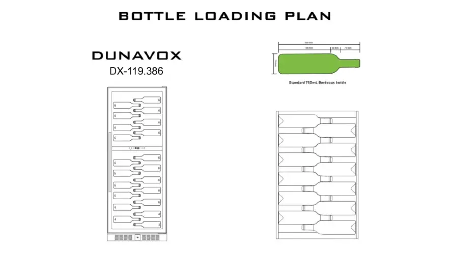 Винный шкаф Dunavox DX-119.386DSS