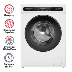 Стиральная машина c инвертором MAUNFELD MFWM148WH01