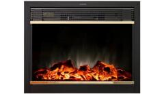 Каминокомплект Interflame Экстер темный дуб с очагом Jupiter GLS LED Brass