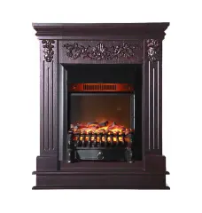 Каминокомплект Interflame Берта Люкс с очагом Fobos FX M Black темный дуб