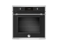 Электрический встраиваемый духовой шкаф Bertazzoni с пиролизом, полностью сенсорный дисплей (TFT), с функцией пара Total steam, 60 см, черный матовый