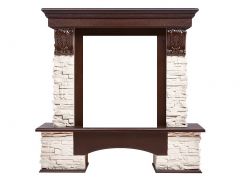 Портал Firelight Pietra Classic сланец белый/шпон темный дуб