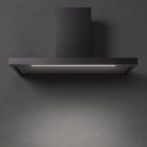 Настенная вытяжка FALMEC PLANE BLACK NRS PLUS -1200 мм "Тихая вытяжка
