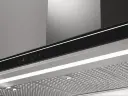 Черная настенная вытяжка FALMEC LUCE GLASS BLACK 90 см со стеклом