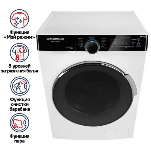 Стиральная машина с инвертором и паром MAUNFELD MFWM1510WH06