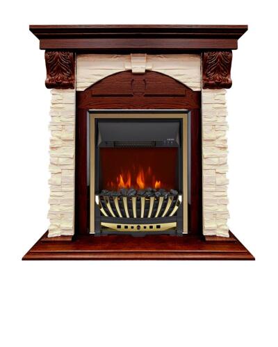 Каминокомплект Royal Flame Dublin (Разборный) с очагом Aspen Gold орех каньон/сланец