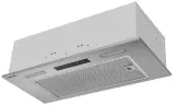 Вытяжка кухонная MEFERI INBOX60IX SENSOR COMFORT на 60 см встраиваемая, серая, производительность 950 м3/ч, 3 скорости, низкий уровень шума, режимы отвод и рециркуляция, сенсорное управление, пульт дистанционного управления, гарантия 3 года