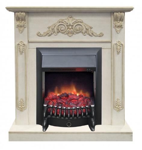 Каминокомплект RealFlame Anita corner STD/EUG WTG с очагом Fobos Lux Black S