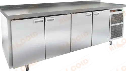 SN 1111/TN W стол охл.(-2+10), 4 двери, 2280х600х850мм, пластификат, HICOLD RUS