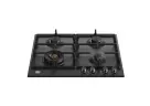 Встраиваемая газовая варочная панель Bertazzoni, конфорка wok, 60 см, черный матовый