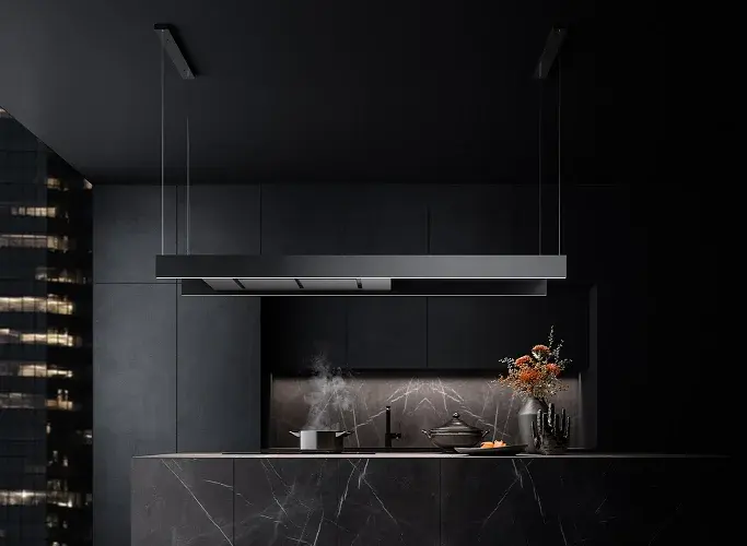 Островная вытяжка FALMEC LIGHT ISOLA 180 1800 мм Сатинированный чёрный