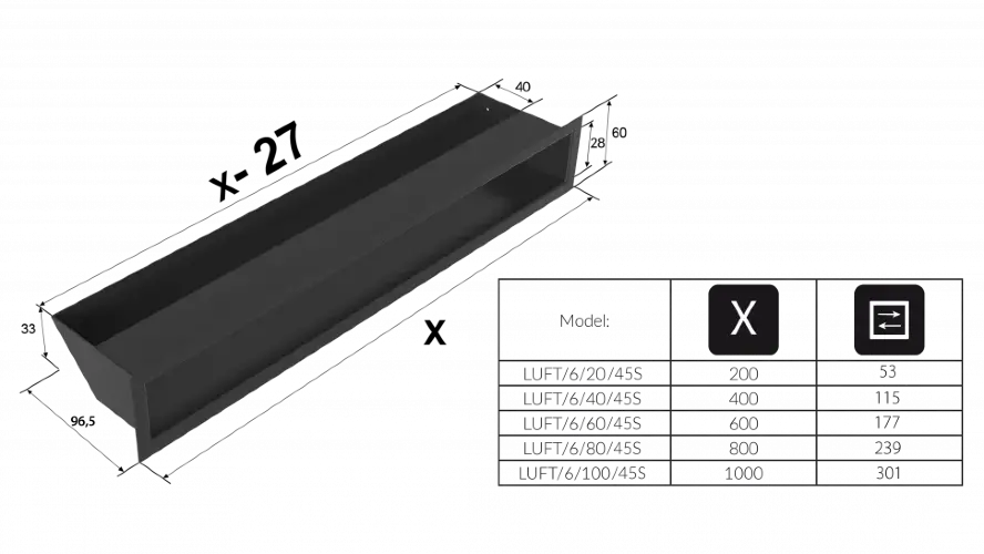 Люфт стальная 6x100