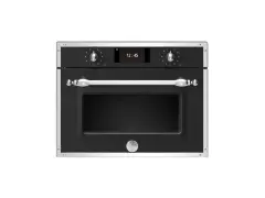 Компактный духовой шкаф Bertazzoni, комбинированный с микроволновой печью, 60x45 см, черный матовый