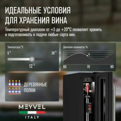 Винный шкаф Meyvel MV9-KST1