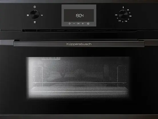 Компактная микроволновая печь Kuppersbusch CM 6330.0 S6 Black Steel