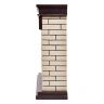 Каминокомплект Firelight Bricks 25 с очагом Electrolux EFP/P-2520LS камень бежевый/шпон темный дуб