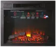 Каминокомплект Interflame Памир сланец коньячный дуб с очагом Sirius 30 LED FX Black