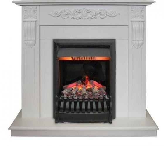 Каминокомплект RealFlame Dominica STD/EUG WT с очагом 3D Oregan
