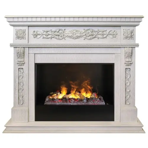 Каминокомплект RealFlame Estella 25,5/26 WT с очагом 3D Cassette 630 + Black вставка