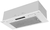 Вытяжка кухонная MEFERI INBOX60WH SENSOR COMFORT, 60 см, встраиваемая, белая, производительность 950 м3/ч, 3 скорости, низкий уровень шума, режимы отвод и рециркуляция, сенсорное управление, пульт дистанционного управления, гарантия 3 года