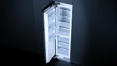 Встраиваемая морозильная камера Kuppersbusch FGX 9800.0i-E с дверью из нержавеющей стали
