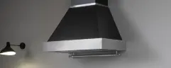 Настенная вытяжка из нержавеющей стали Bertazzoni Heritage, 90 см, черный матовый