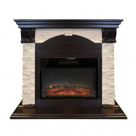 Каминокомплект RealFlame Dublin ROCK STD/EUG/24 AO с очагом Kendal 24